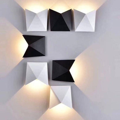 EcoLume - Moderne minimalistisk Origami LED-væglampe med 1 lys