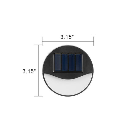 EcoBright - Vandtæt solcelledrevet udendørs LED-terrassebelysning, rund og firkantet