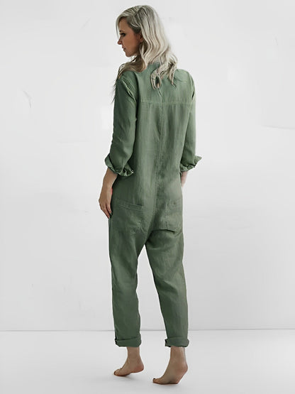 Anika - Stilfuldt grønt jumpsuit