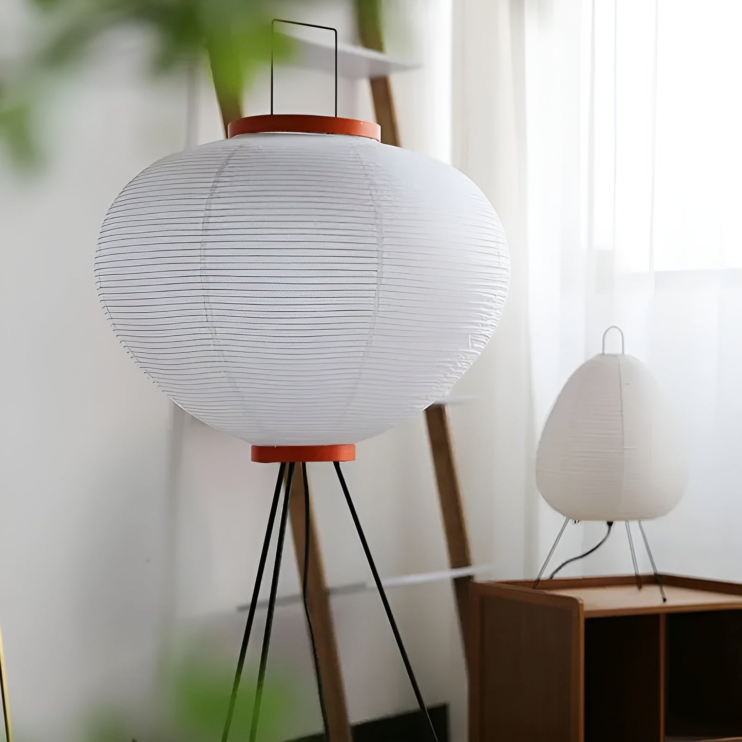 Devako | Wabi-Sabi Gulvlampe med Led af rispapir