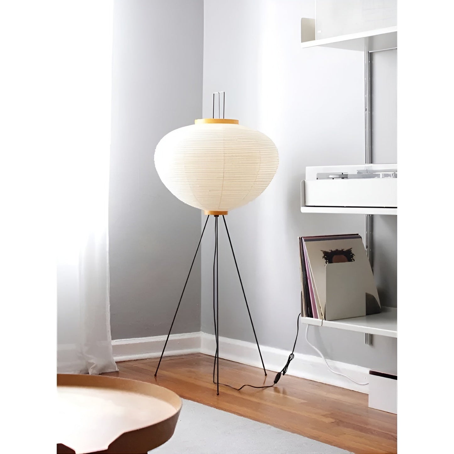 Devako | Wabi-Sabi Gulvlampe med Led af rispapir